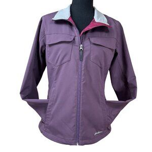 Eddie Bauer Women's Purple Full-Zip Lightweight Jacket Size M